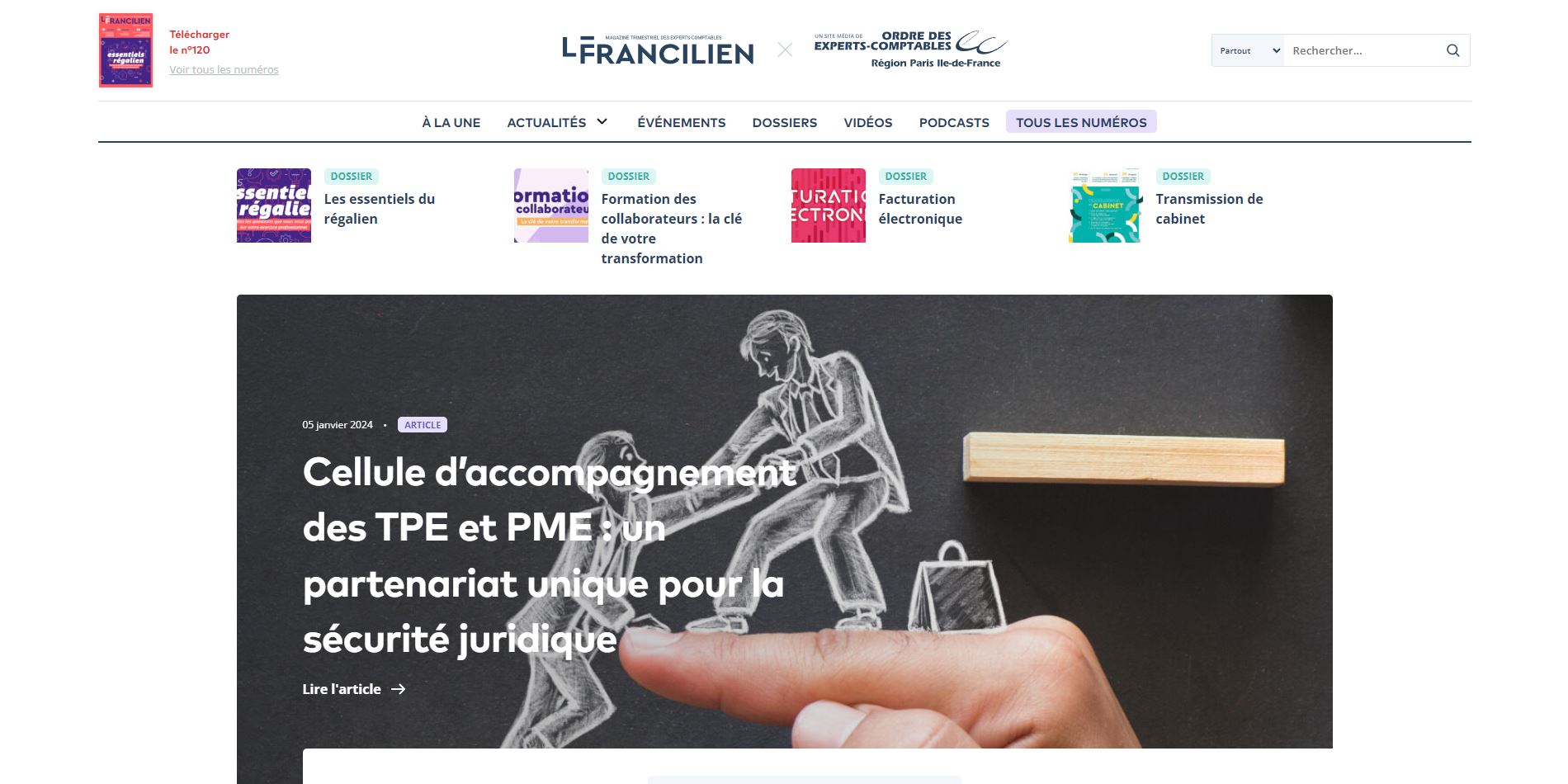 Le Francilien - magazine en ligne de l'Ordre des experts-comptables Paris IDF